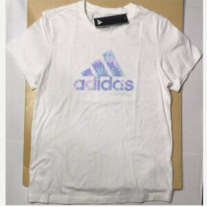 Women's Tie Dyed Adidas Tee T Shirt Athletic Sports Active Wear Top M